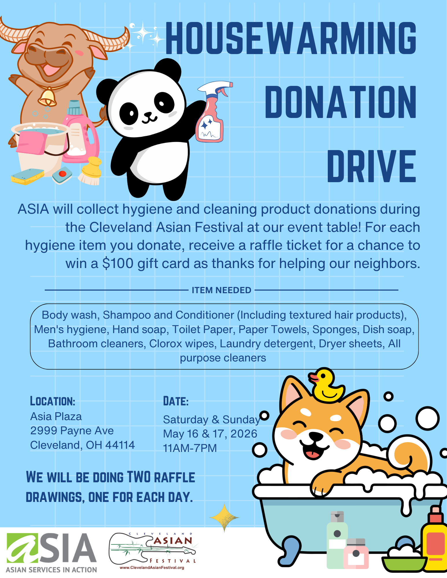 Hygiene and cleaning drive at Cle Asian Fes